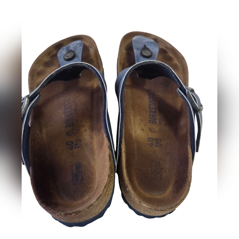 Birkenstock Blue and Brown Sandals with Adjustable Straps